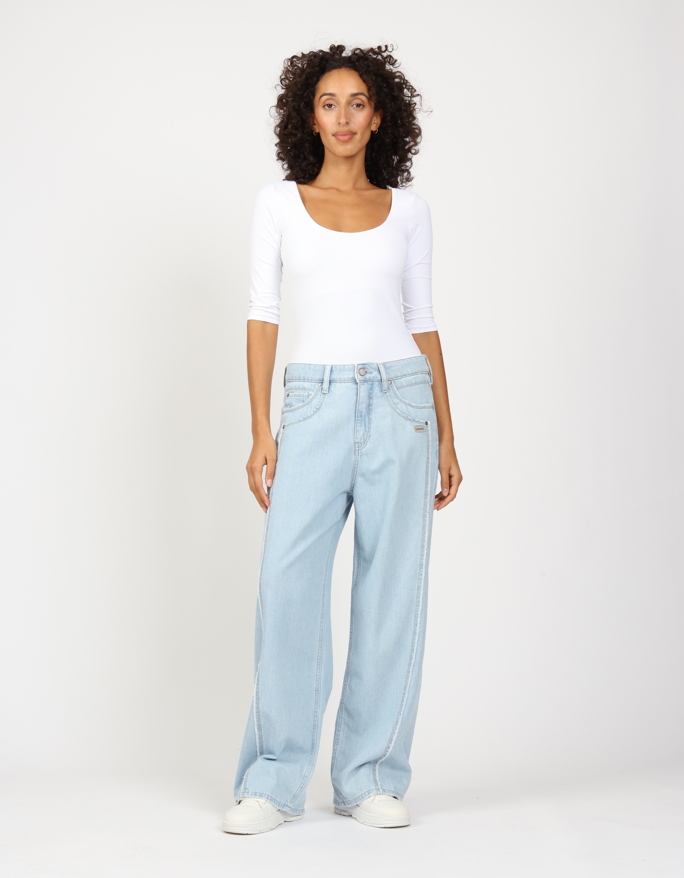 GANG Loose-fit-Jeans 94FANNY mit aufwändiger Schnittführung günstig online kaufen