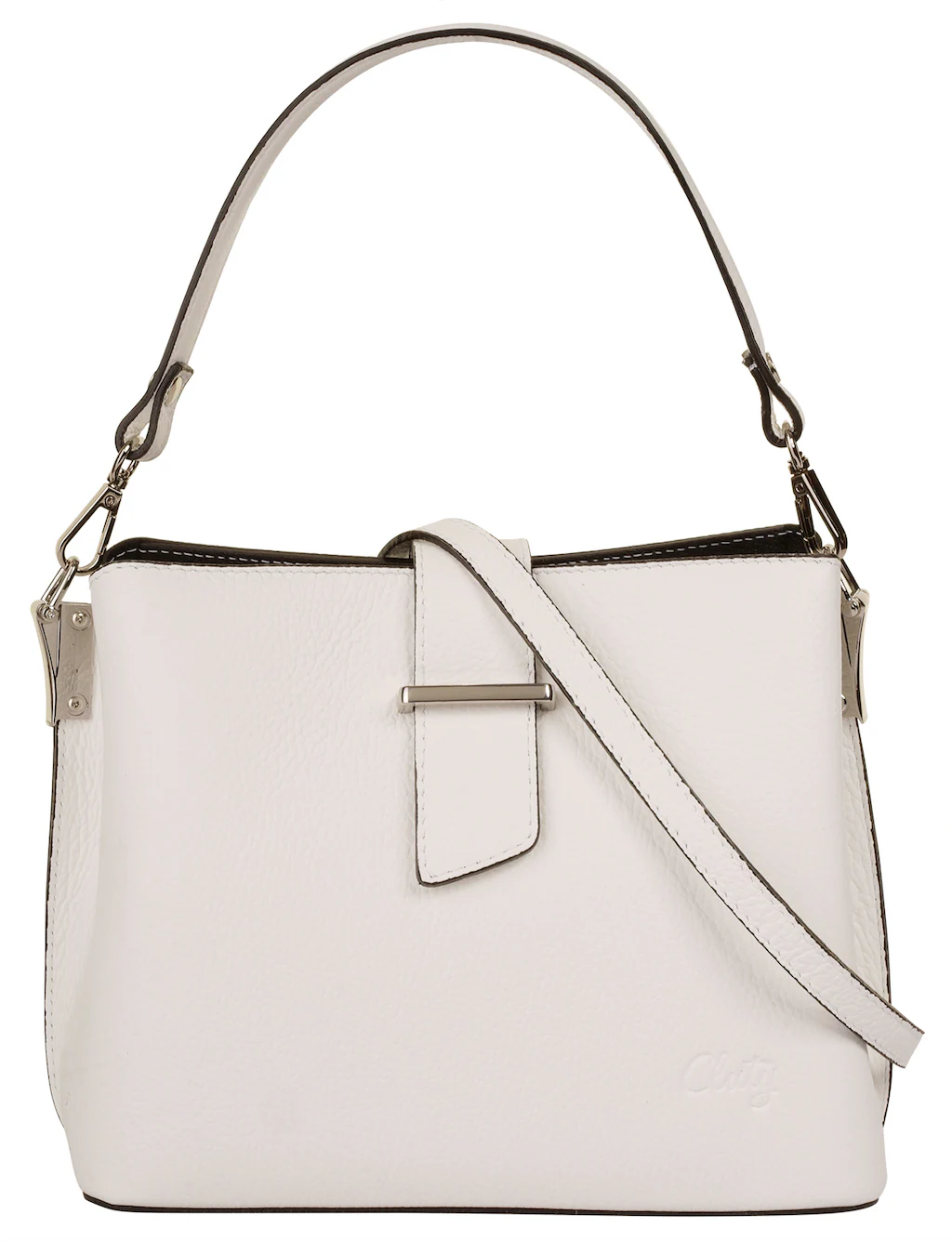 Cluty Henkeltasche, echt Leder, Made in Italy günstig online kaufen