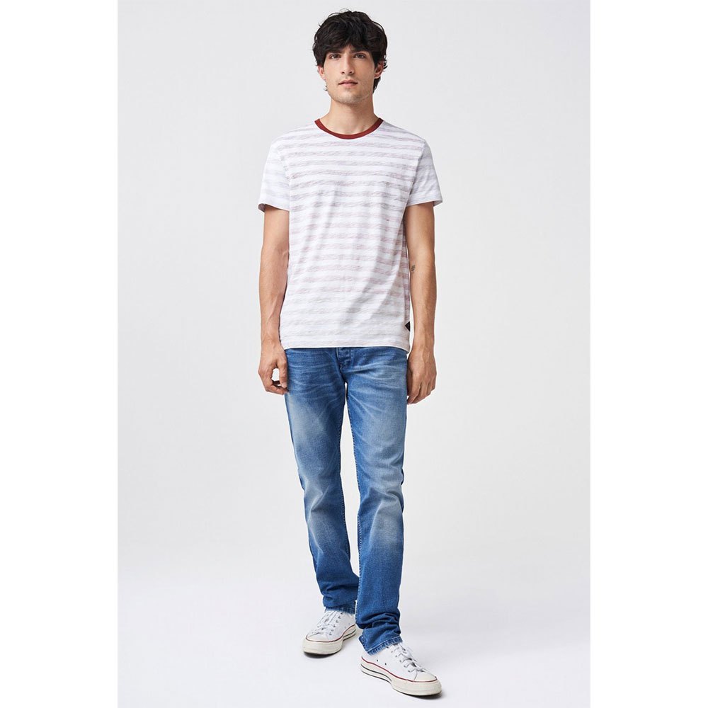 Salsa Jeans 125474-601 / Inside Out Stripe Kurzarm Rundhalsausschnitt T-shi günstig online kaufen