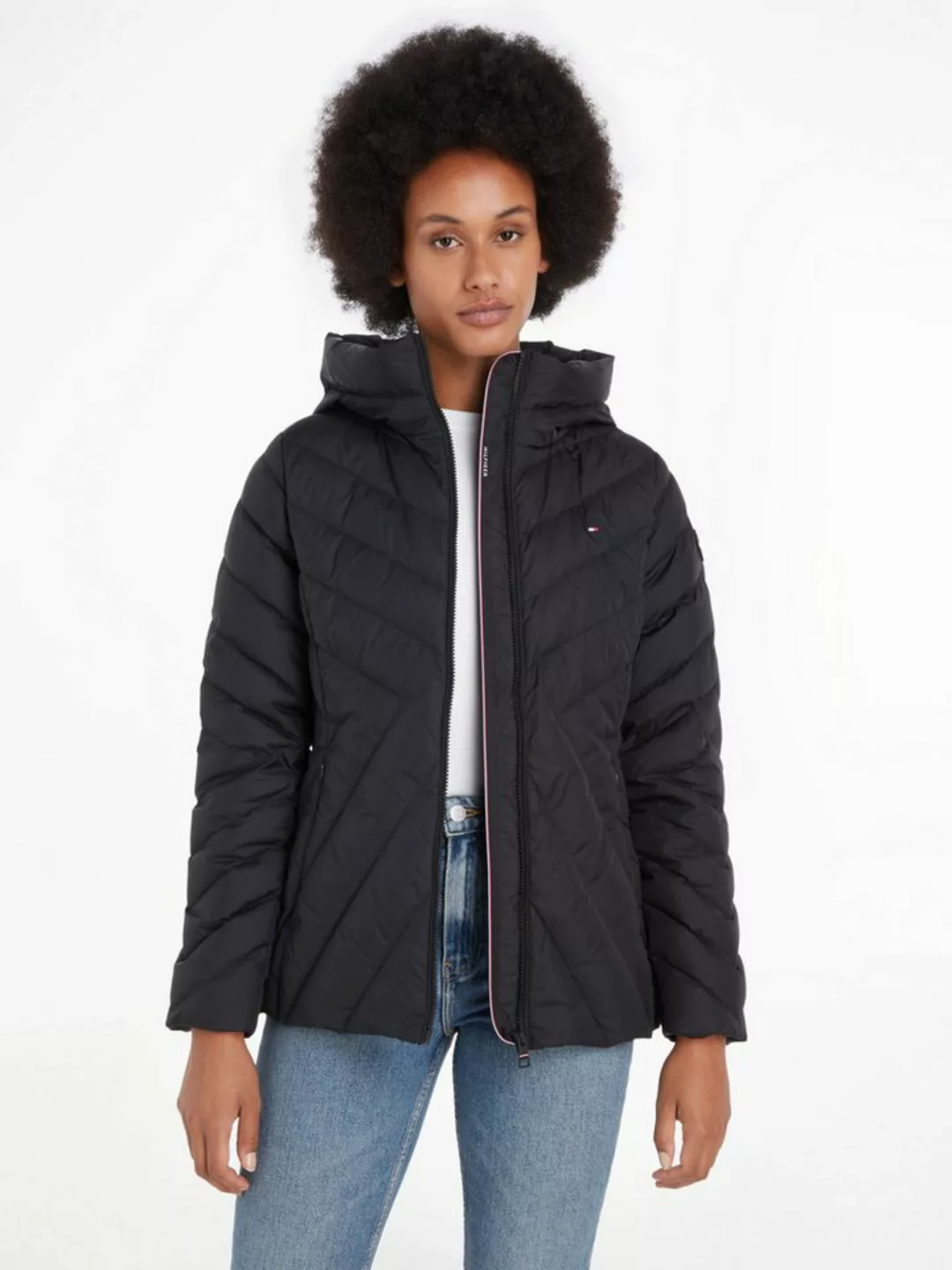 Tommy Hilfiger Steppjacke CHEVRON MW PADDED JACKET mit mittelstarker Wattie günstig online kaufen