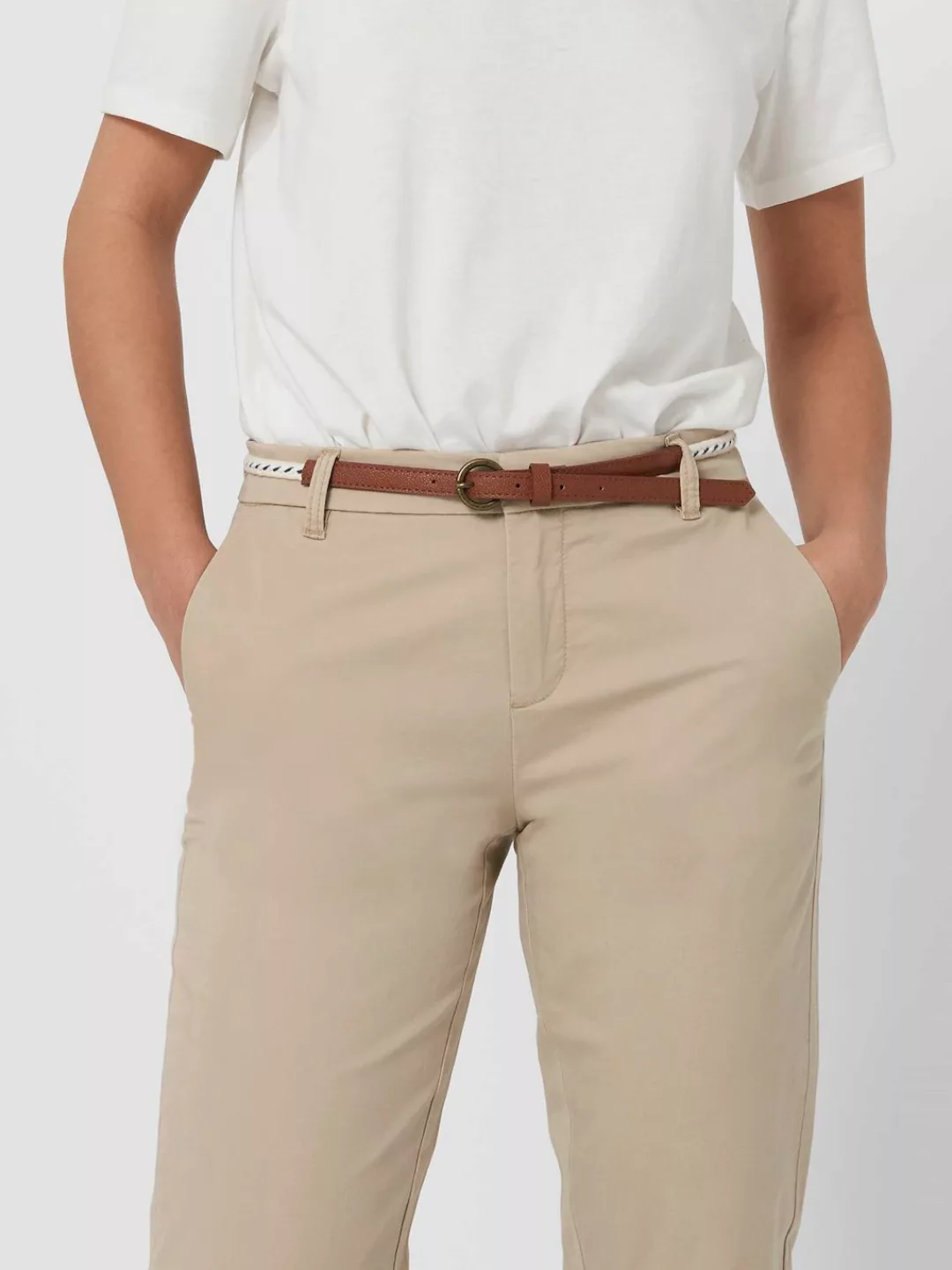 ONLY Chinohose ONLBIANA COTTON BELT CHINO CC PNT günstig online kaufen