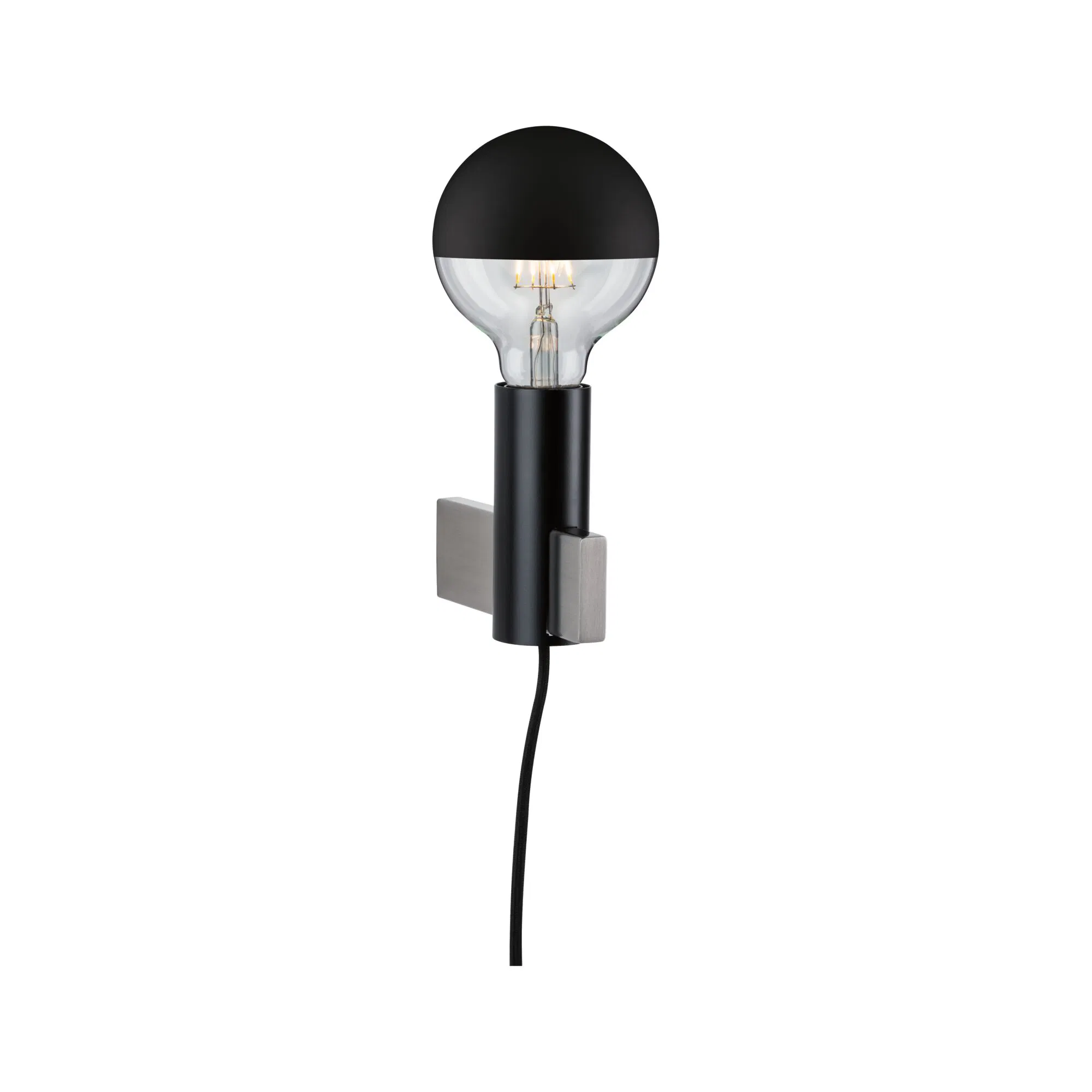 Paulmann "Neordic Wandleuchte Aik E27 230V max. 20W dimmbar Schwarz" günstig online kaufen