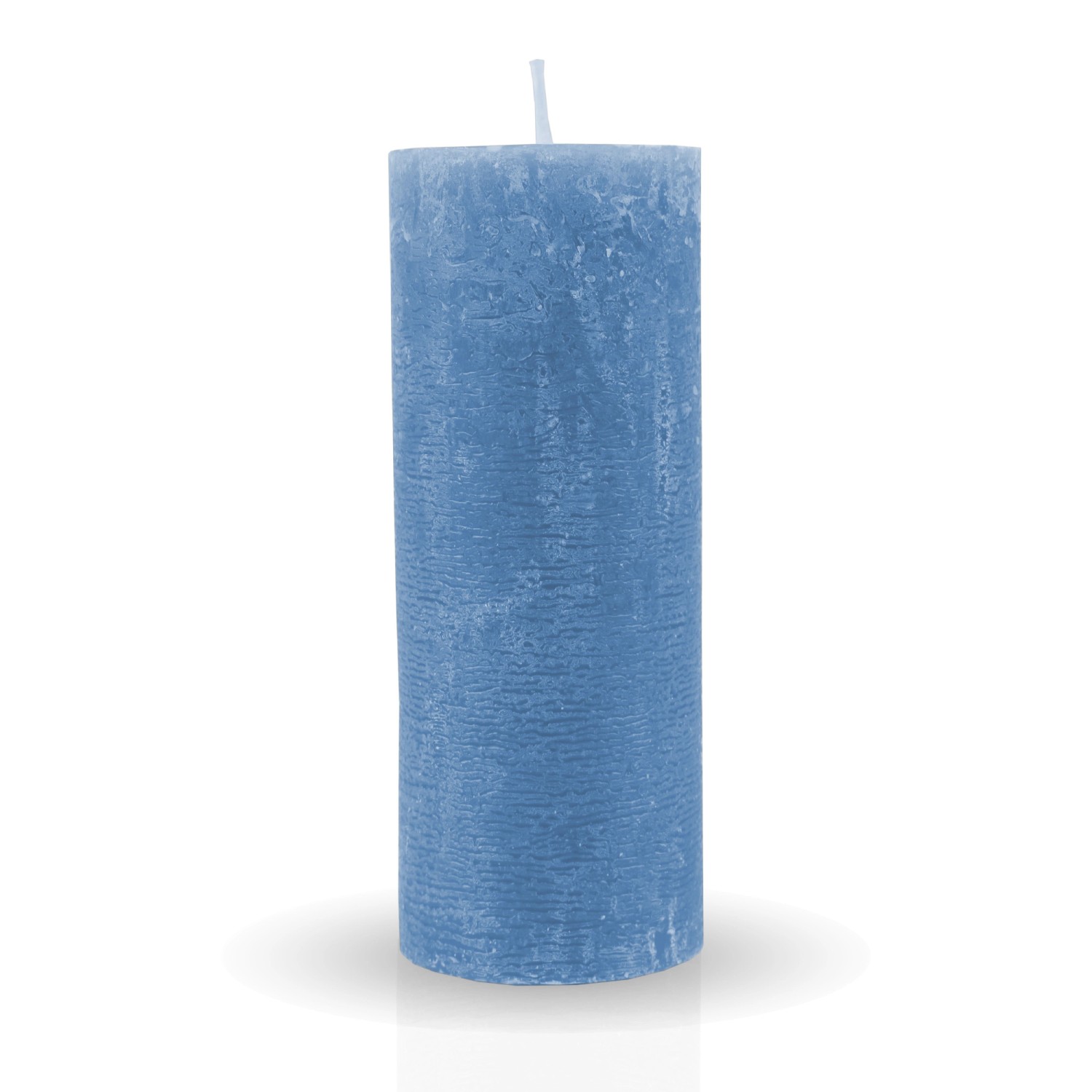 HS Candle Stumpenkerzen Rustikal Himmelblau 2 Ø7cm günstig online kaufen