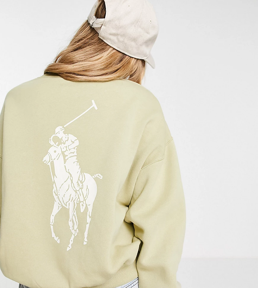 Polo Ralph Lauren x ASOS – Exklusive Zusammenarbeit – Sweatshirt in Salbeig günstig online kaufen