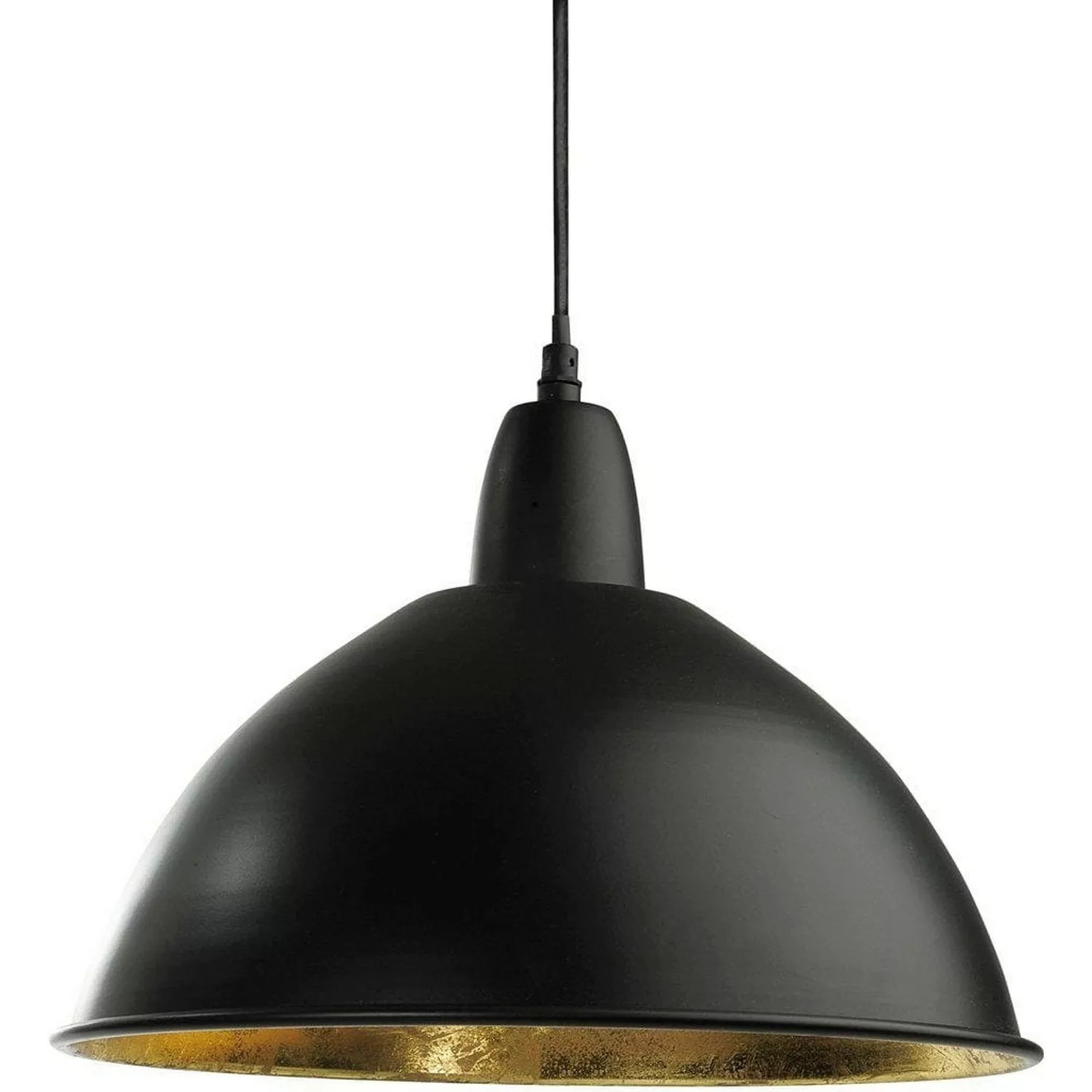 PR Home Classic Hochwertige Pendelleuchte aus Metall Schwarz Gold 47cm E27 günstig online kaufen