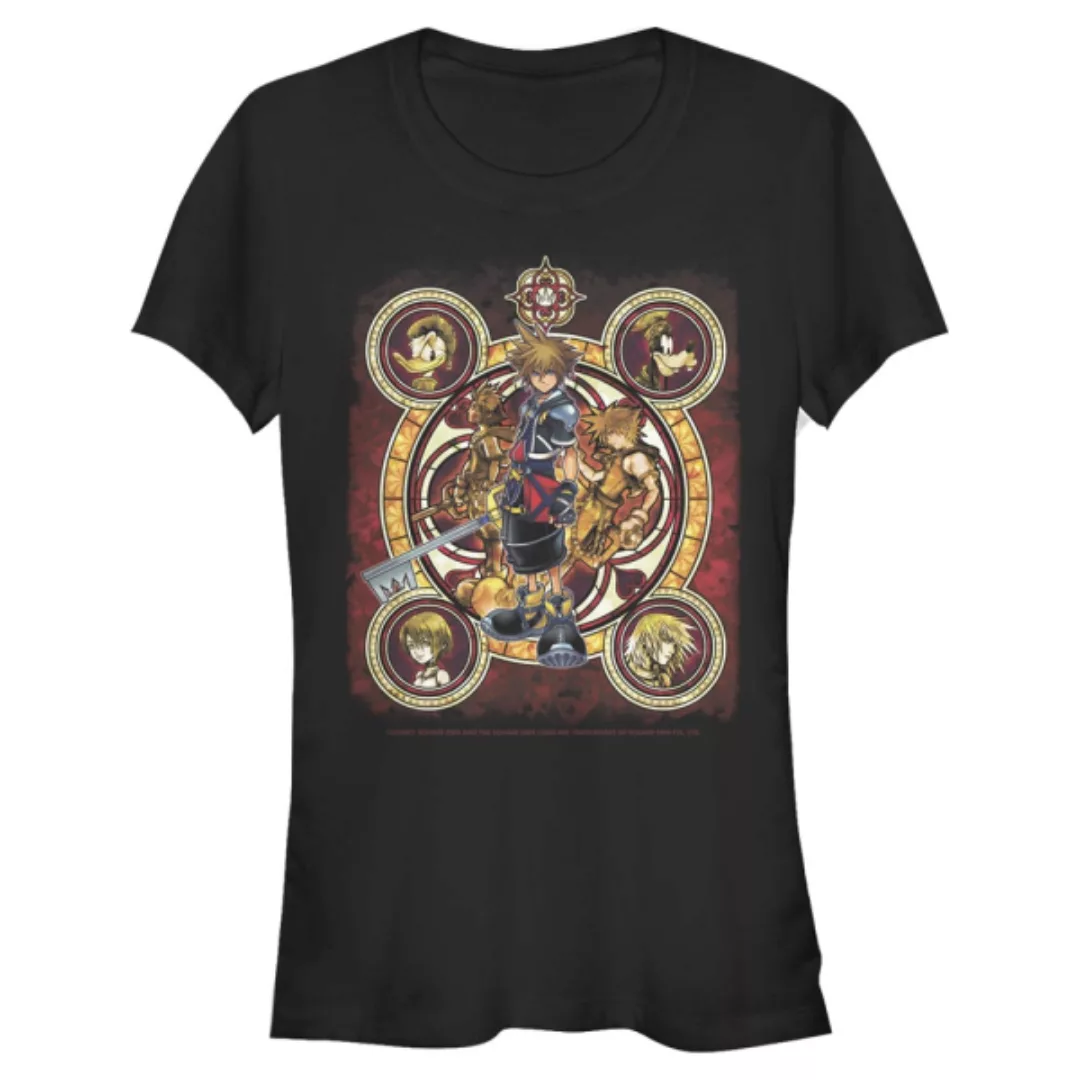 Disney - Kingdom Hearts - Gruppe Group Circle Kingdome - Frauen T-Shirt günstig online kaufen