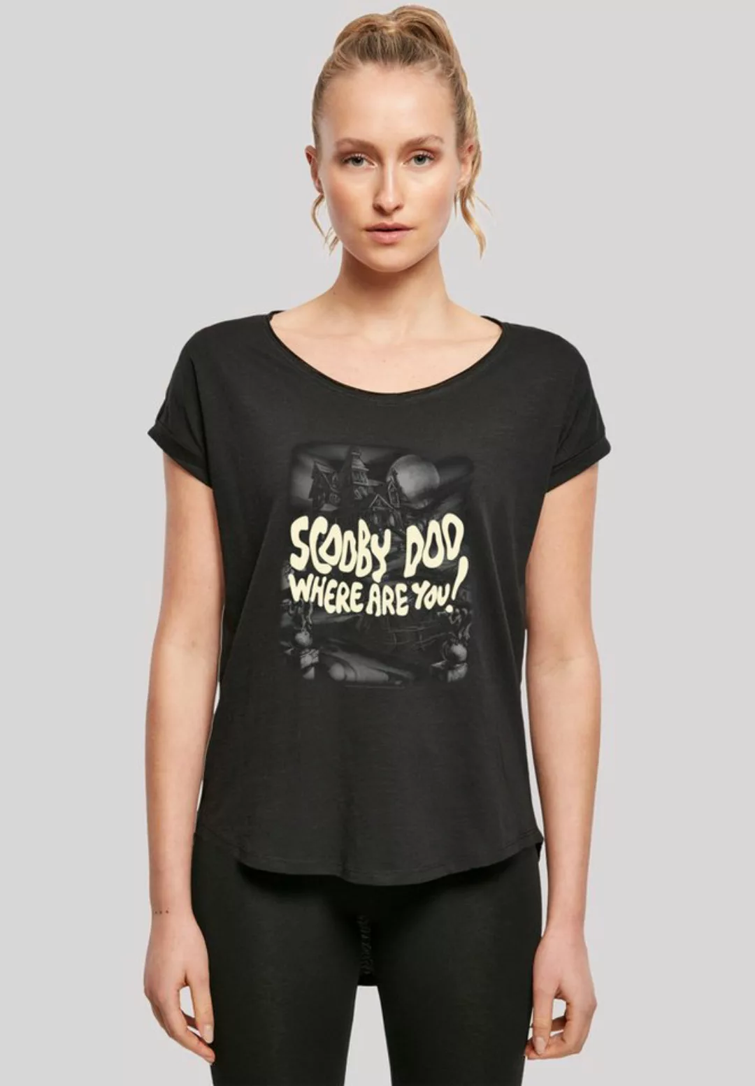 F4NT4STIC T-Shirt "Scooby Doo Scary Castle", Damen,Premium Merch,Lang,Longs günstig online kaufen