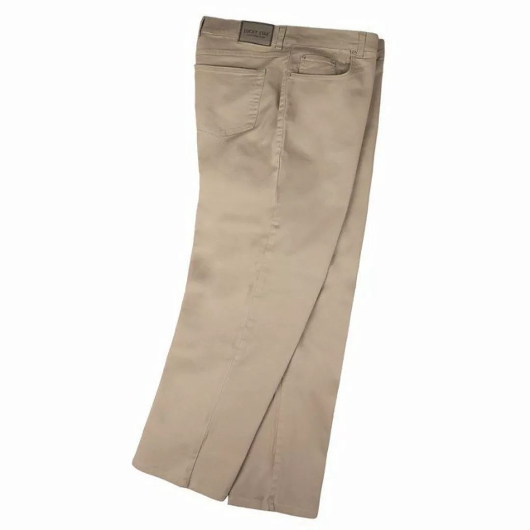 Lucky Star Stretch-Jeans Übergrößen Stretch Jeans Custer in beige von Lucky günstig online kaufen