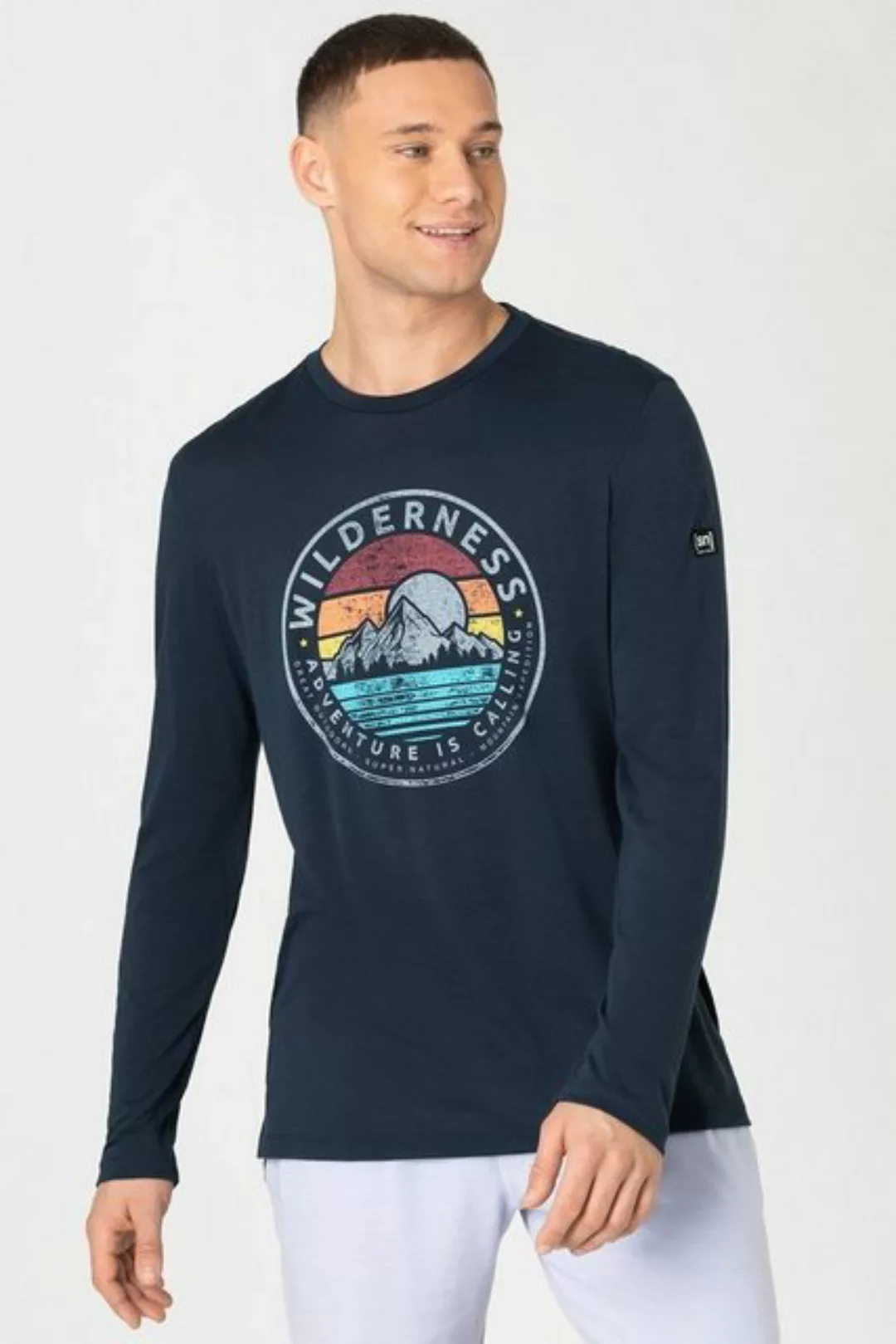 SUPER.NATURAL Langarmshirt Merino Longsleeve M WILDERNESS LS funktioneller günstig online kaufen