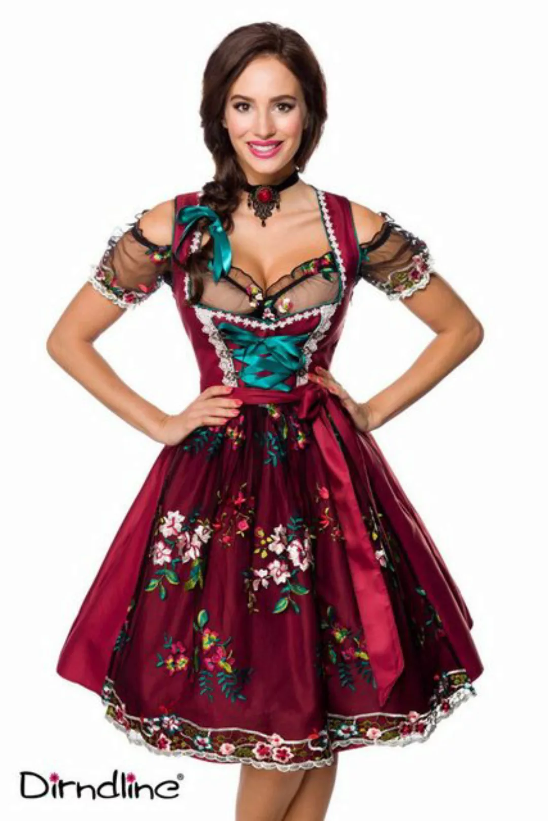 Dirndline Dirndl Wasn Wiesn Dirndl Kleid Oktoberfest Tracht Trachtenkleid V günstig online kaufen