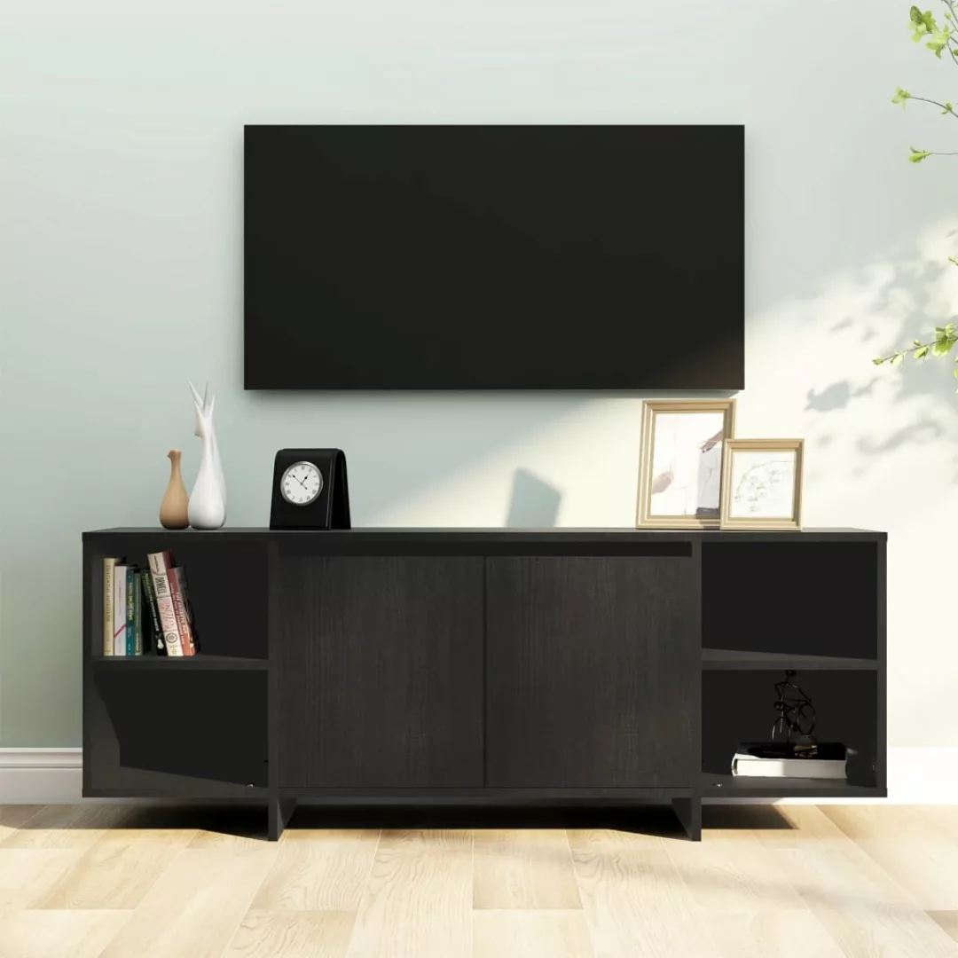 vidaXL TV-Schrank TV-Schrank Schwarz 130x35x50 cm Spanplatte Lowboard günstig online kaufen