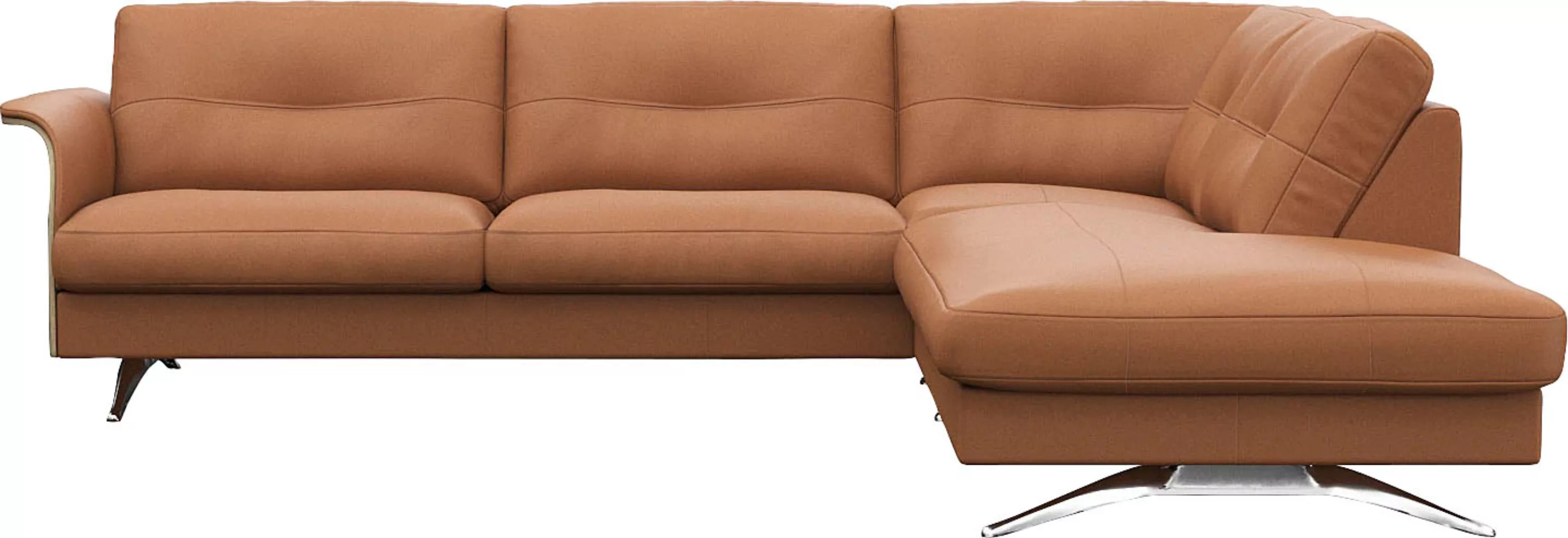 FLEXLUX Ecksofa "Glow, super bequem durch hochwertigem Sitzaufbau mit Feder günstig online kaufen