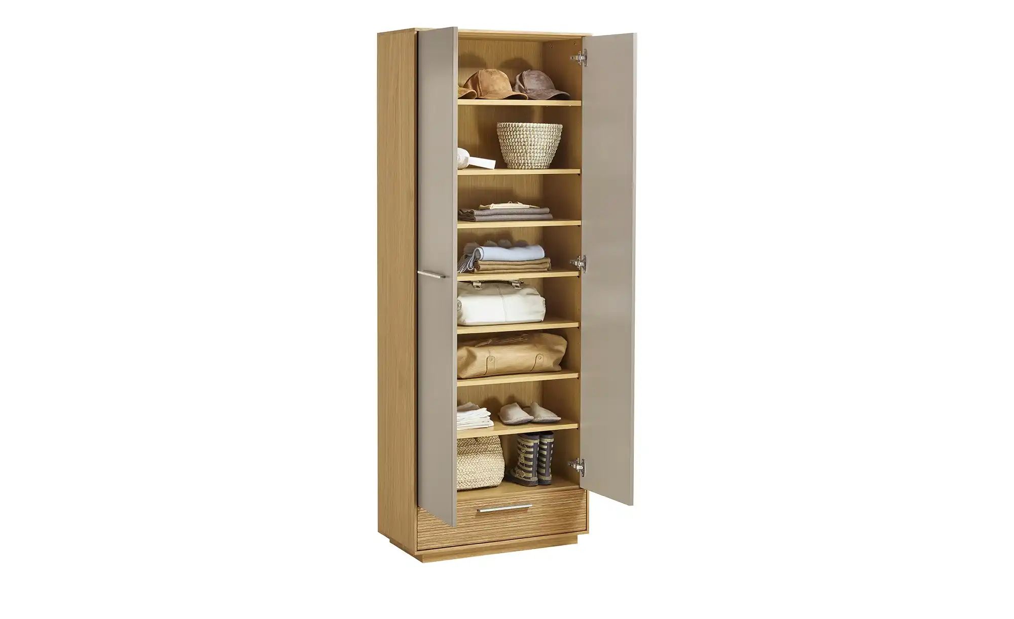 Dielenschrank  Longo ¦ beige ¦ Maße (cm): B: 72 H: 193 T: 37 Schränke > Die günstig online kaufen