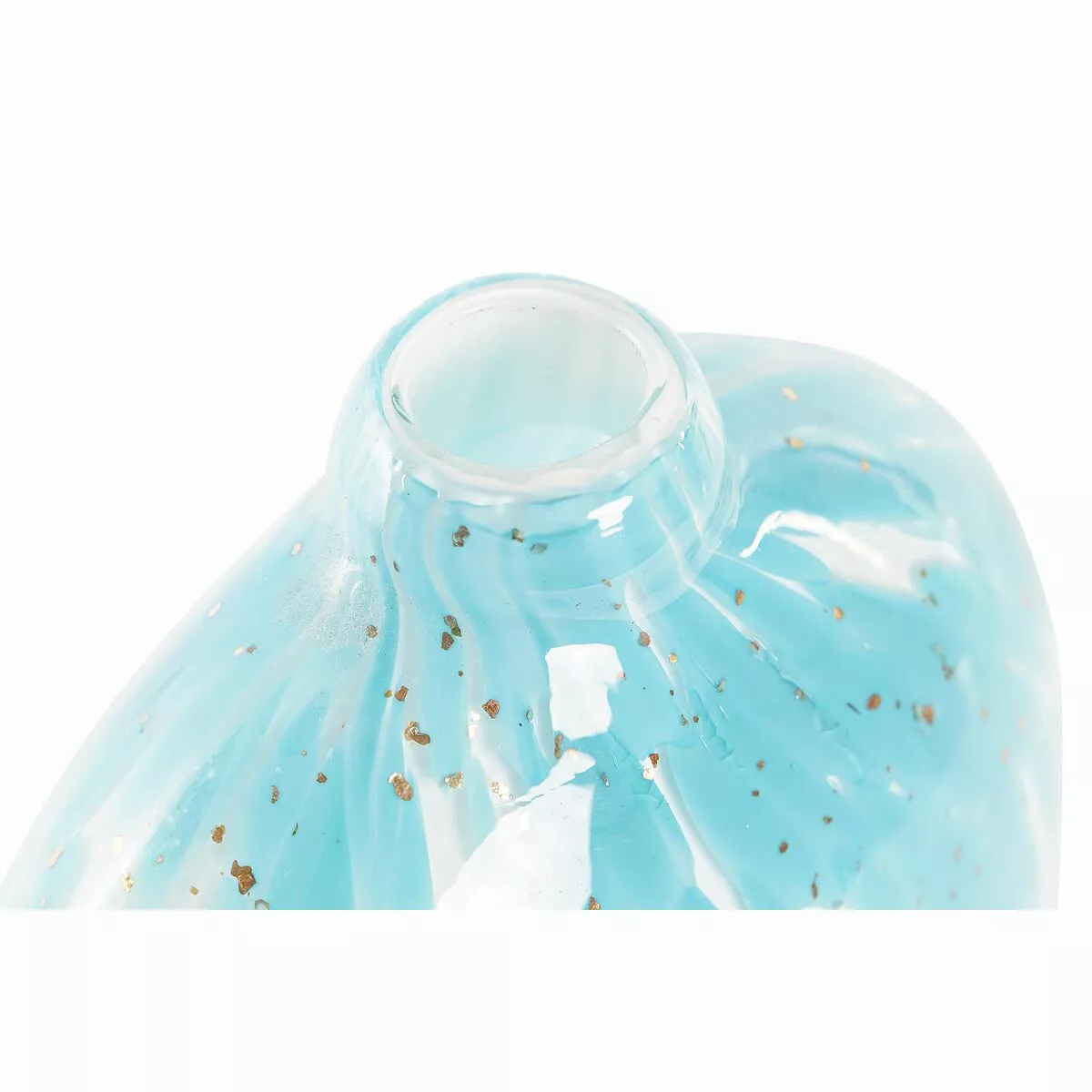 Vase Dkd Home Decor Kristall Blau Mediterraner (12,5 X 6,5 X 28 Cm) günstig online kaufen