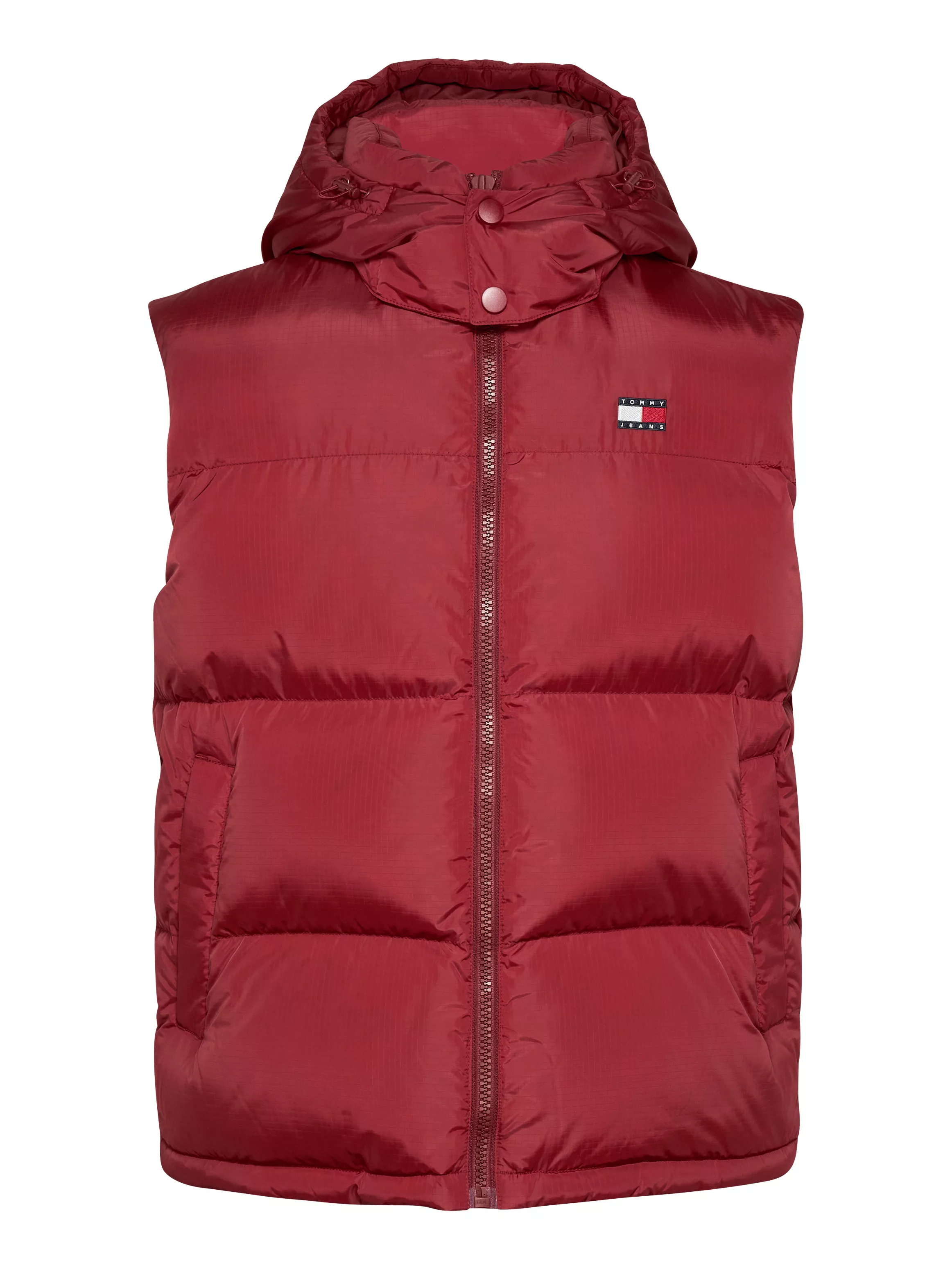 Tommy Jeans Steppweste "TJM ALASKA VEST", Abnehmbare Kapuze mit Kordelzug günstig online kaufen