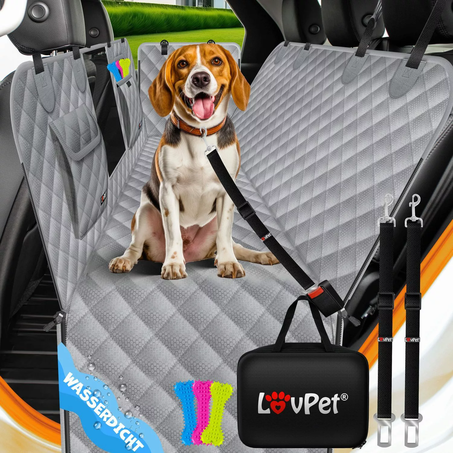 Lovpet Tier-Autoschondecke, 2in1 Hundedecke für Auto günstig online kaufen