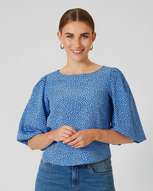Jana Ina Fashion Bluse mit Puffärmeln günstig online kaufen