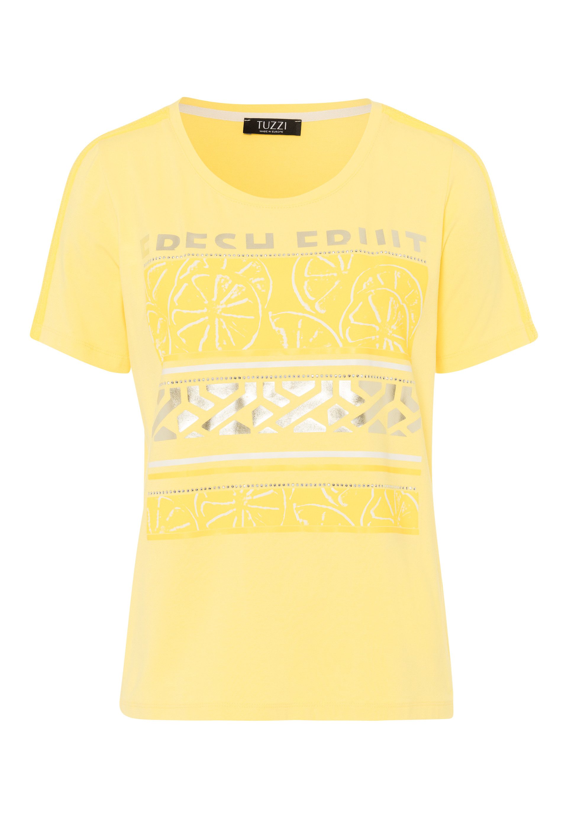 TUZZI Kurzarmshirt mit Metallic-Print günstig online kaufen
