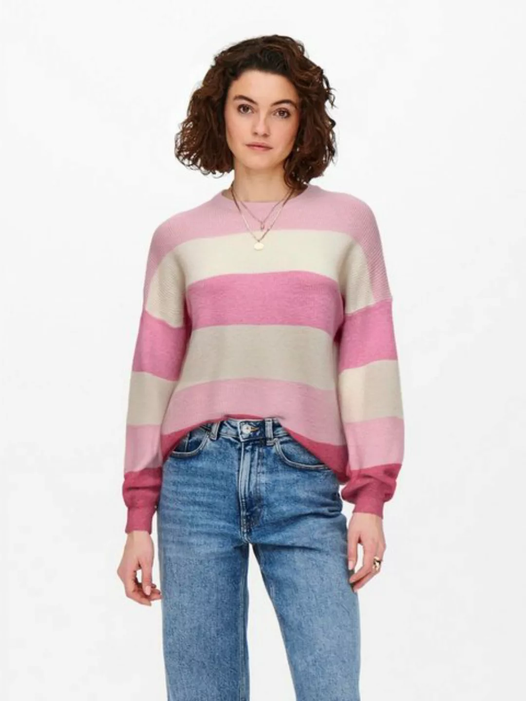 ONLY Strickpullover ONLATIA L/S STRIPE PULLOVER KNT NOOS günstig online kaufen