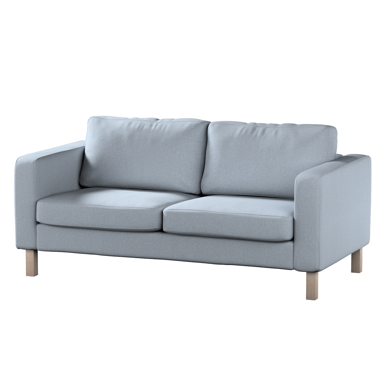 Bezug für Karlstad 2-Sitzer Sofa nicht ausklappbar, steingrau, Sofahusse, K günstig online kaufen