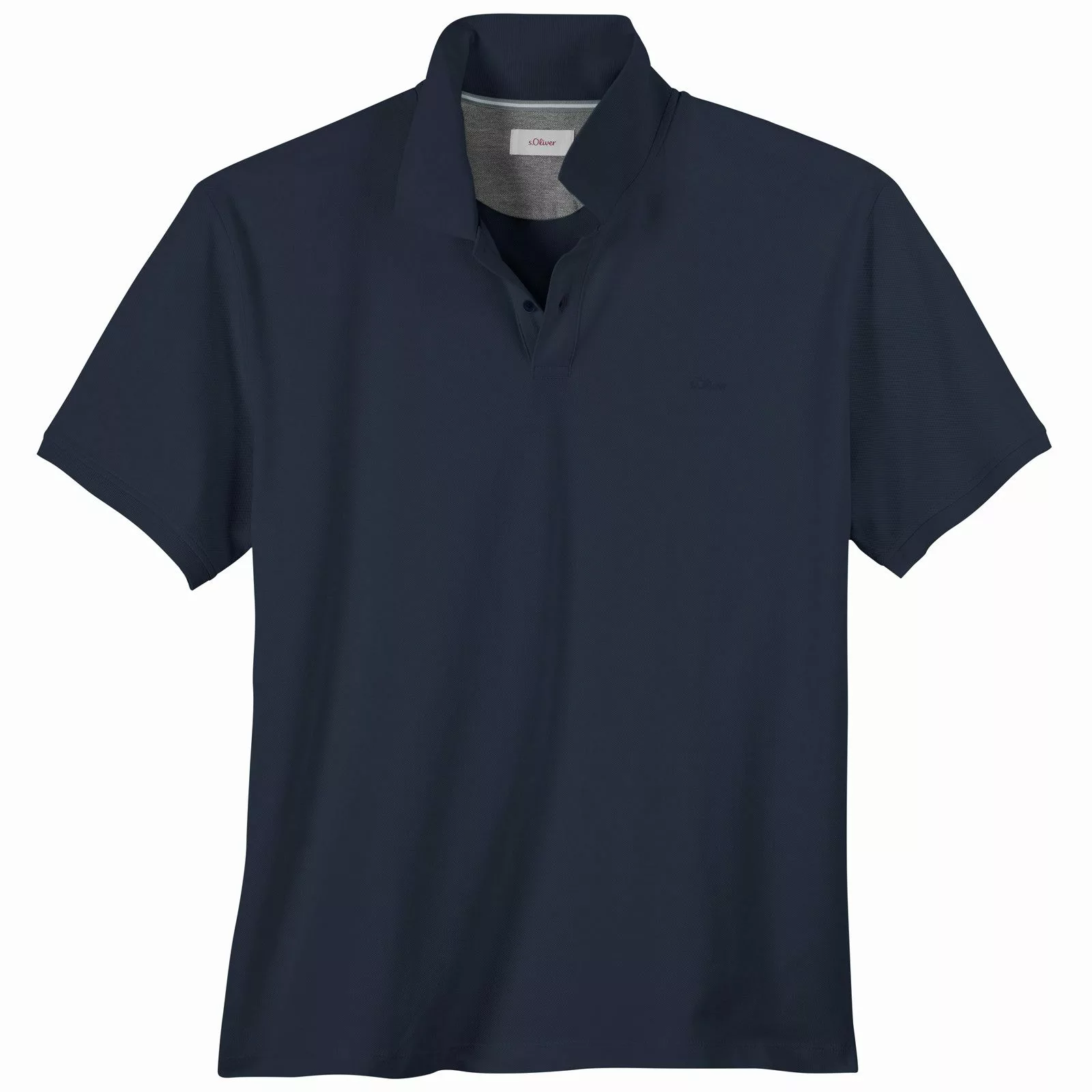 s.Oliver Rundhalsshirt s.Oliver Übergrößen Basic Stretch-Poloshirt günstig online kaufen