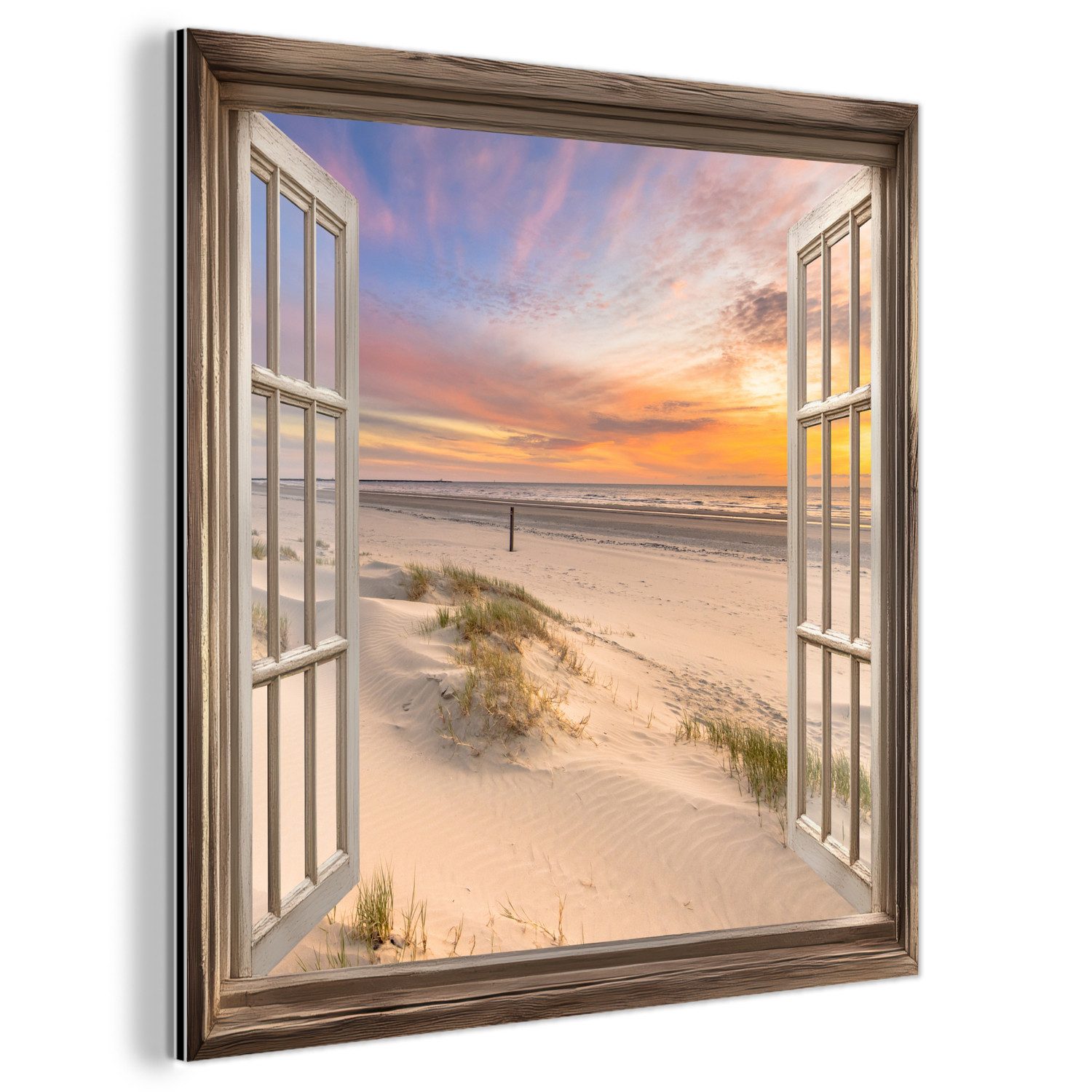MuchoWow Metallbild Aussicht - Strand - günstig online kaufen
