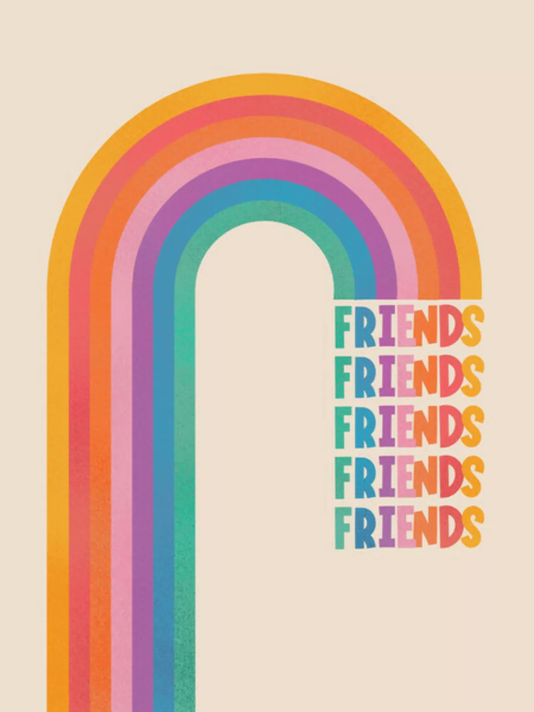 Poster / Leinwandbild - Rainbow Friends günstig online kaufen