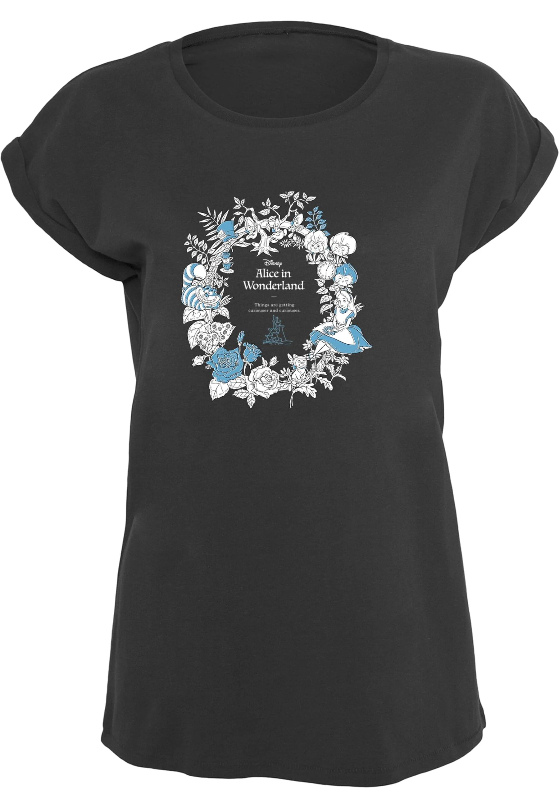 Merchcode T-Shirt "Merchcode Ladies Alice in Wonderland Wreath T-Shirt" günstig online kaufen