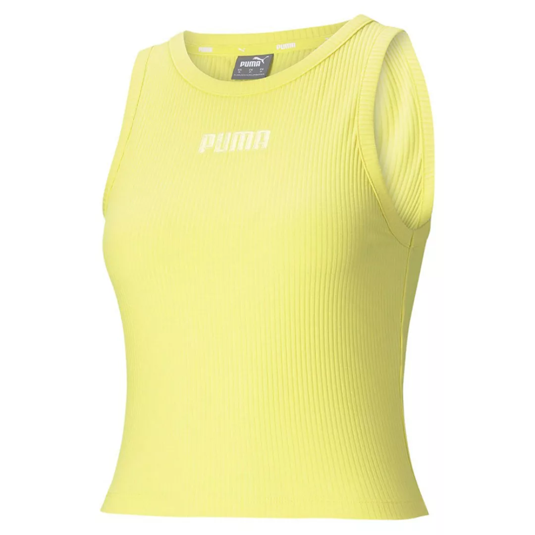 Puma Modern Basics Ribbed Ärmelloses T-shirt XS Celandine günstig online kaufen