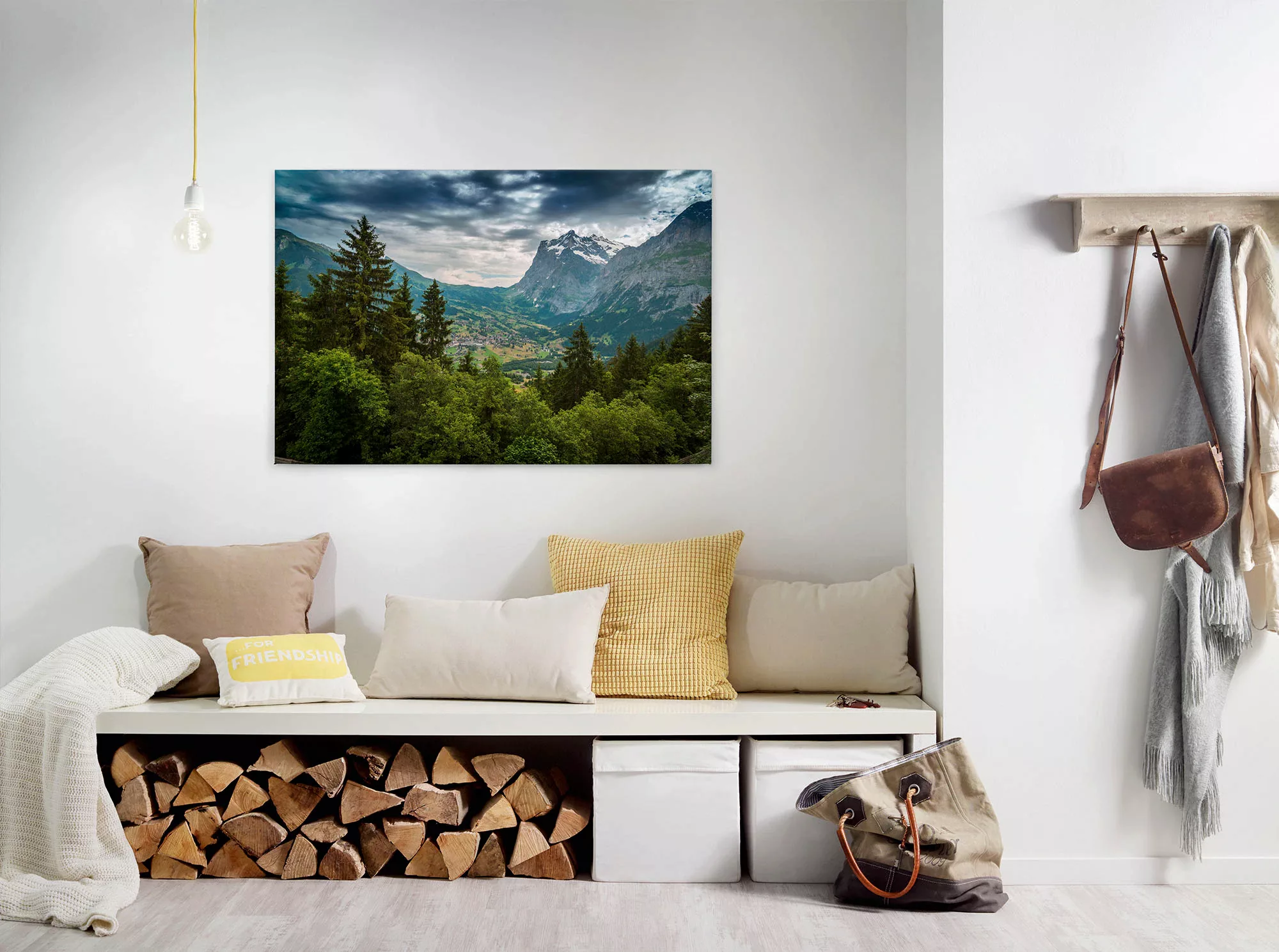 A.S. Création Leinwandbild "Mountain Views", Landschaft, (1 St.), Bild Land günstig online kaufen