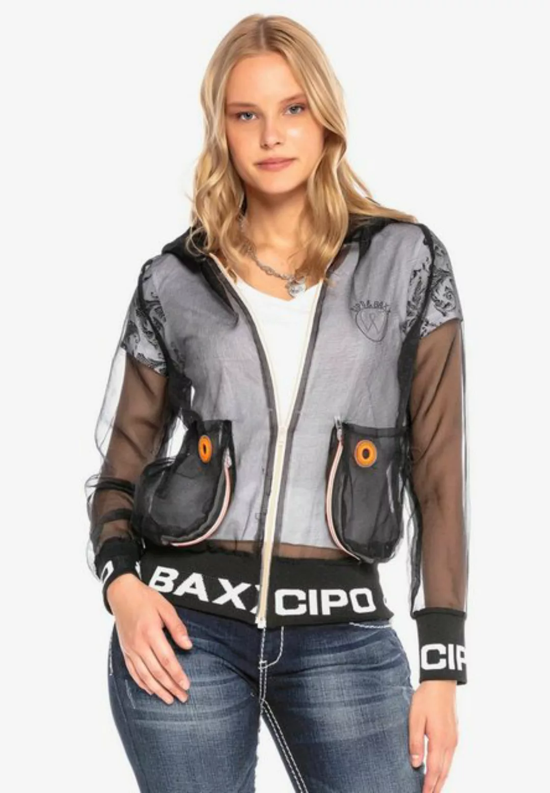 Cipo & Baxx Outdoorjacke in transparentem Design günstig online kaufen