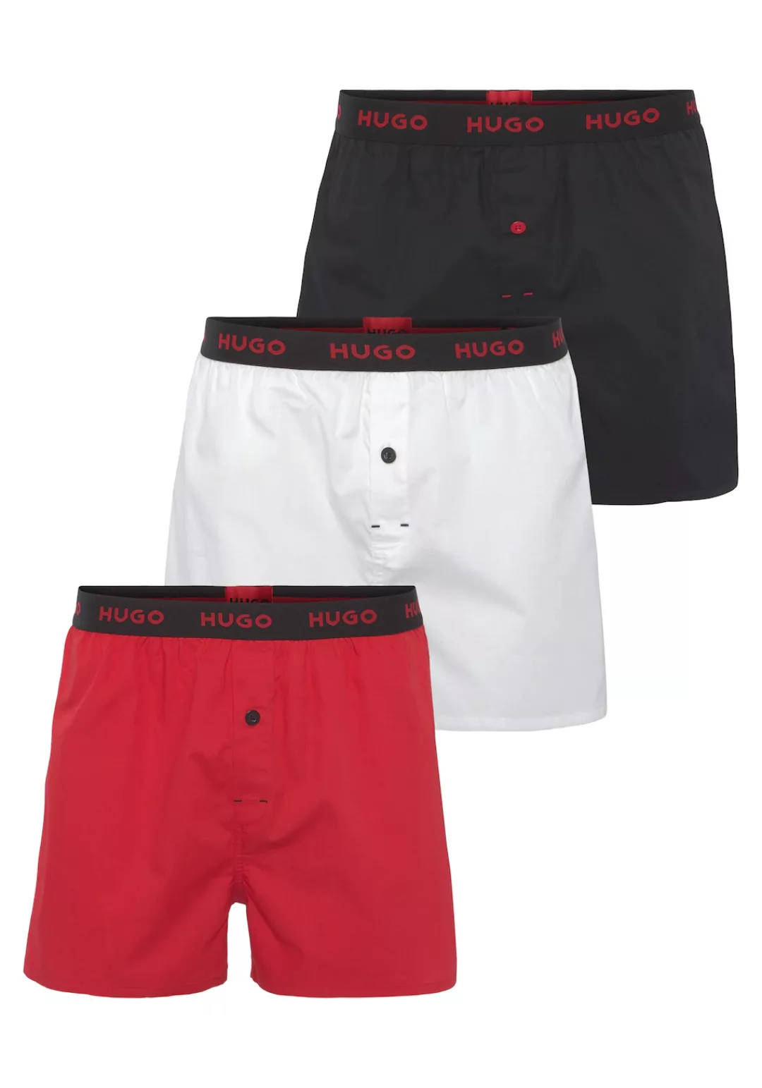 HUGO Underwear Boxershorts "WOVEN BOXER TRIPLET", (Packung, 3 St., 3er), mi günstig online kaufen