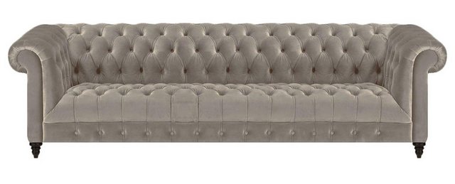 JVmoebel Chesterfield-Sofa Grau Möbel Polstermöbel Viersitzer Sofa Couch Wo günstig online kaufen