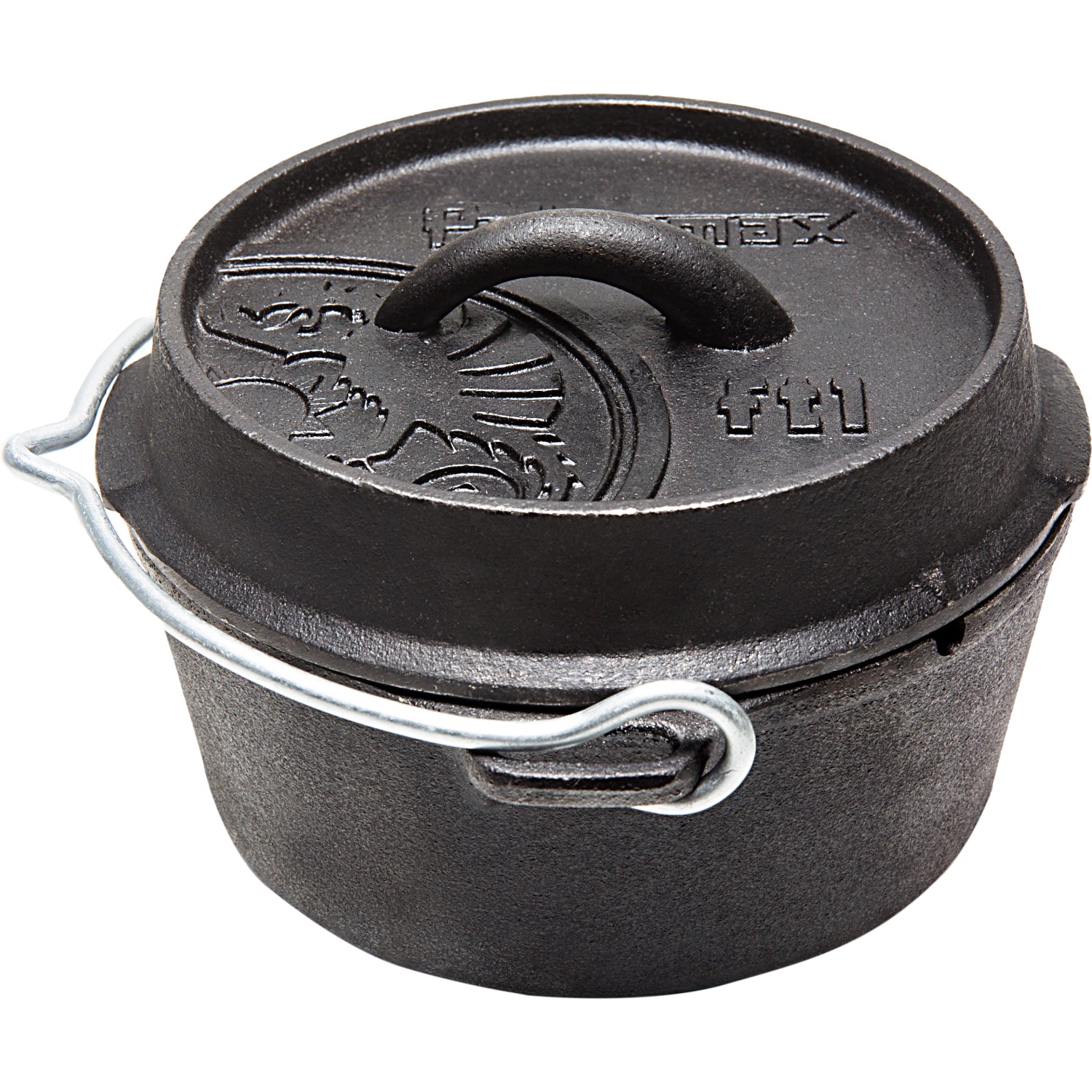 Petromax Dutch Oven FT1-T Schwarz mit planem Boden ca. 1,1 l günstig online kaufen