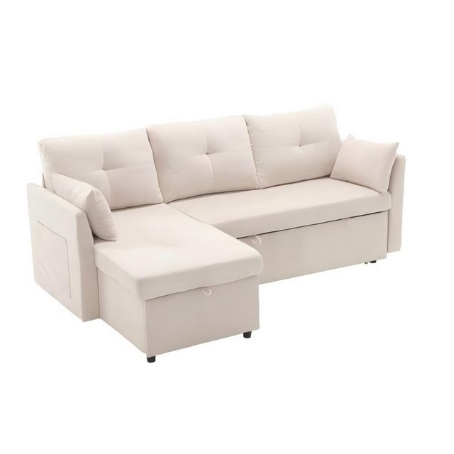 Odikalo Chaiselongue L-Form modulare Couch Loungesofa umkehrbar Stauraumsit günstig online kaufen