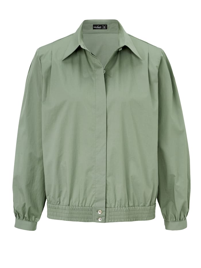 Blousonbluse van Laack Khaki günstig online kaufen