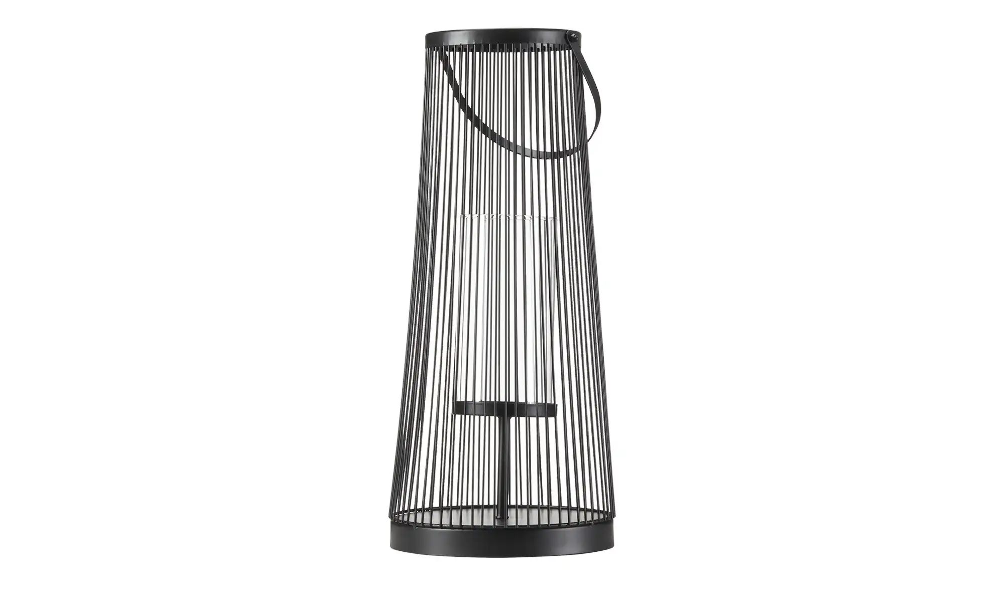 Laterne   ¦ schwarz ¦ Metall,Glas ¦ Maße (cm): H: 46  Ø: 20 Accessoires > K günstig online kaufen