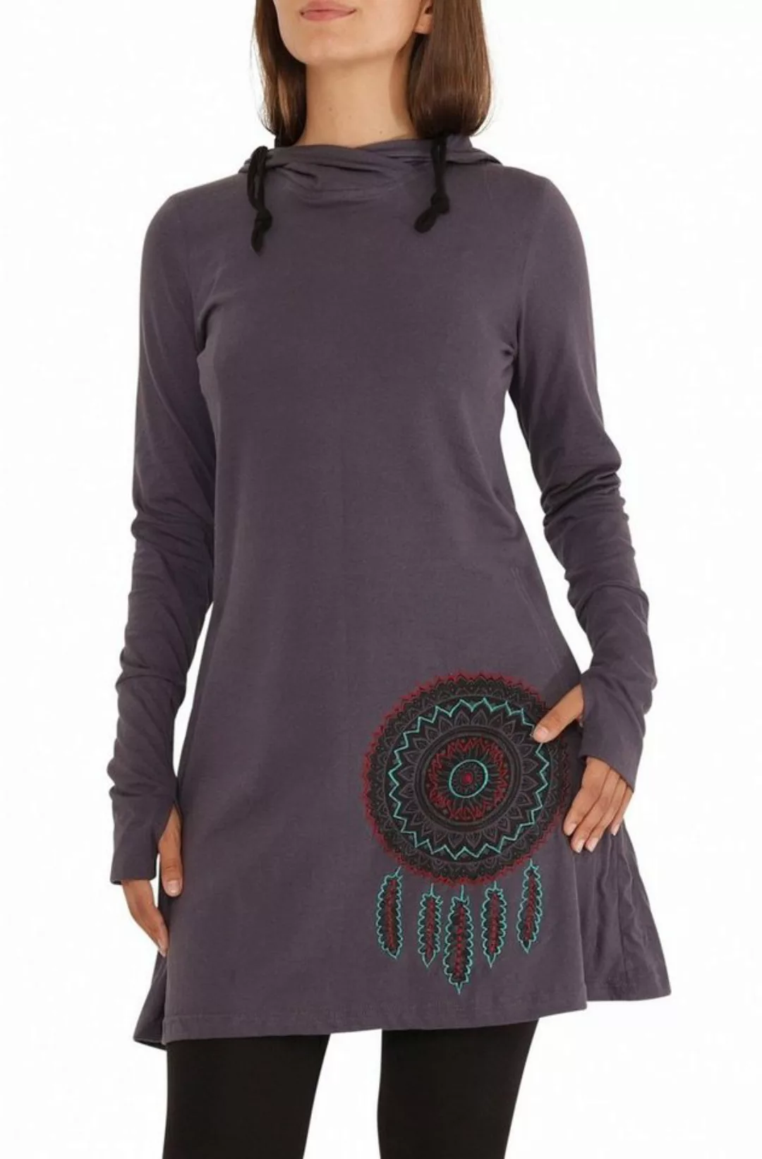 PUREWONDER A-Linien-Kleid Kapuzenkleid Hoodiekleid dr41 Jersey günstig online kaufen