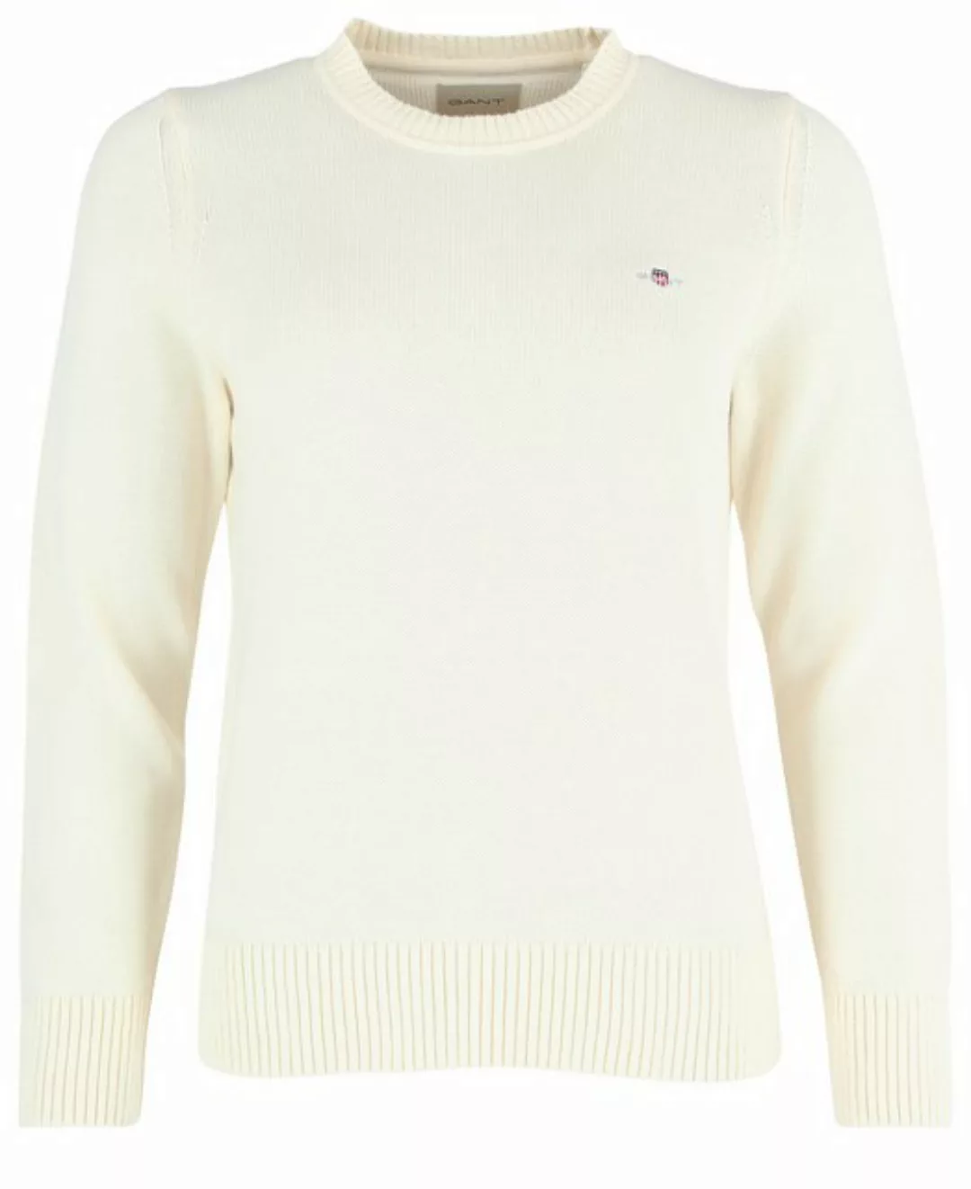 Gant Rundhalspullover "CLASSIC COTTON C-NECK", mit Zopfstrickmuster günstig online kaufen