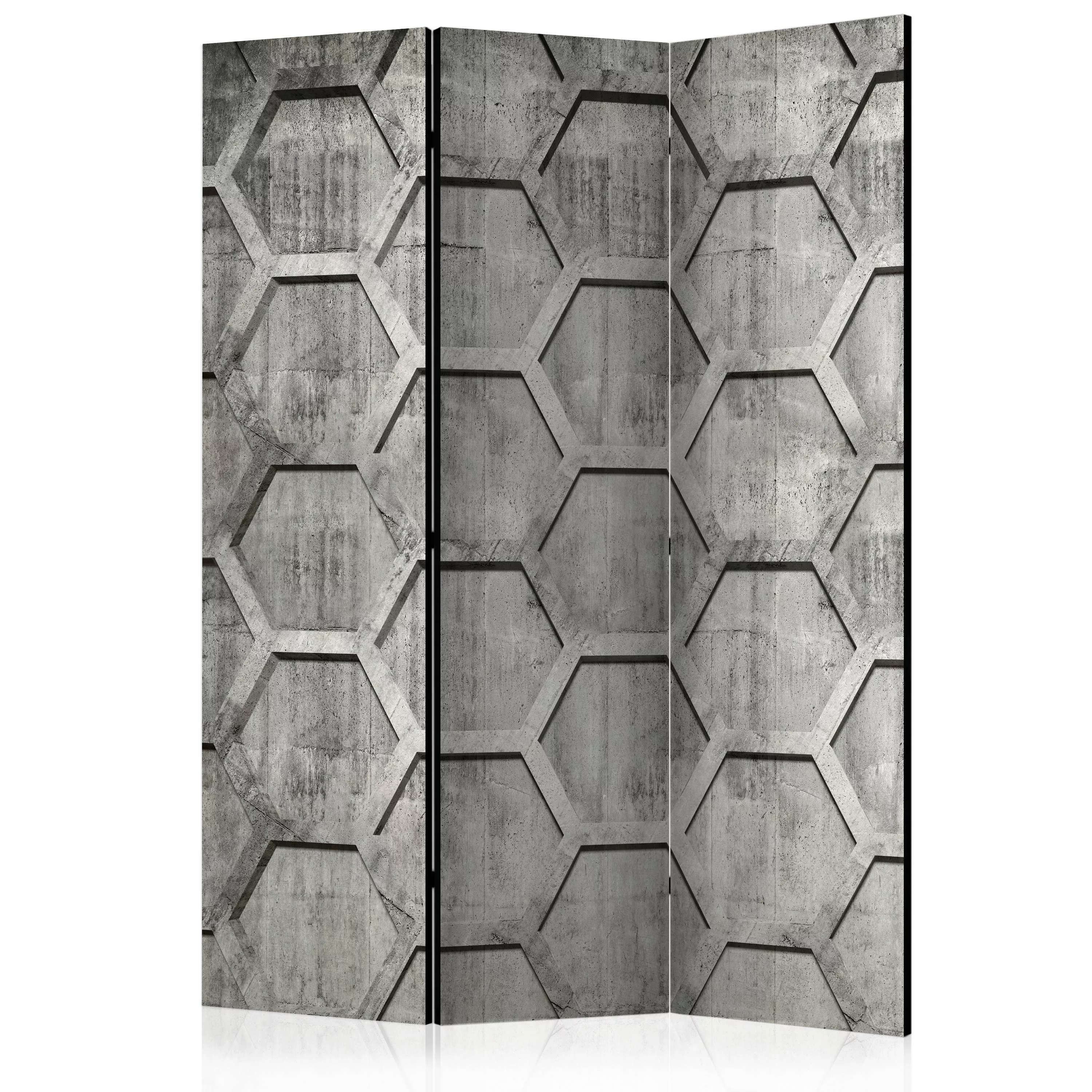 3-teiliges Paravent - Platinum Cubes [room Dividers] günstig online kaufen