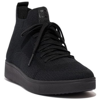 FitFlop  Sneaker RALLY X KNIT HIGH-TOP SNEAKERS ALL BLACK günstig online kaufen