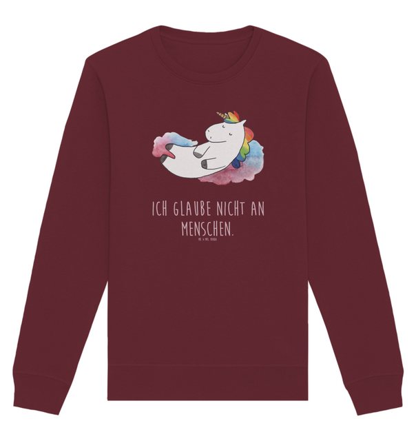 Mr. & Mrs. Panda Longpullover Größe L Einhorn Wolke 7 - Burgundy - Geschenk günstig online kaufen