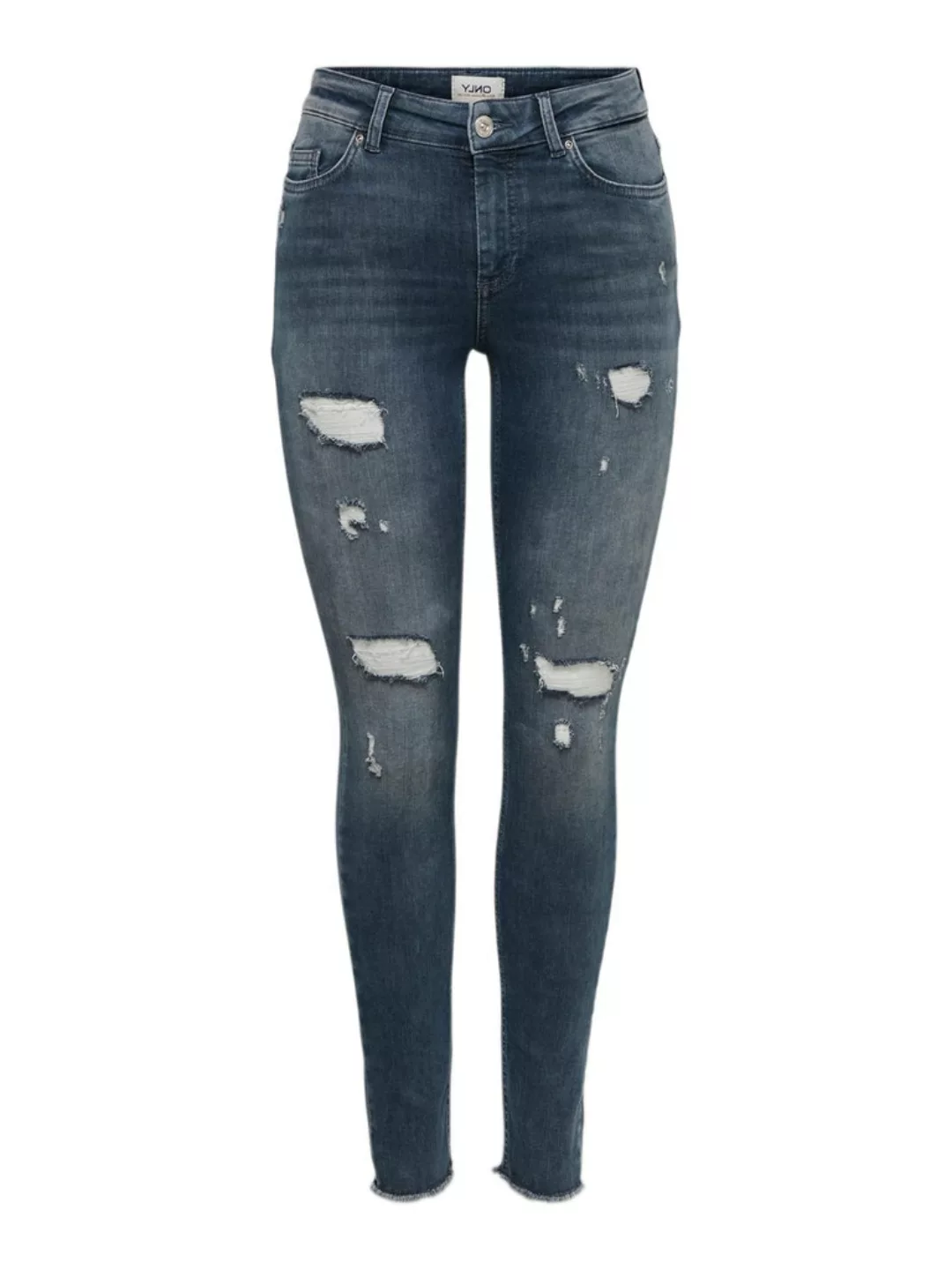 Only Blush Life Mid Skinny Raw Ankle Dt Rea751noos Jeans XL Special Blue Gr günstig online kaufen