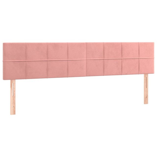 vidaXL Bett, Kopfteile 2 Stk. Rosa 100x5x78/88 cm Samt günstig online kaufen