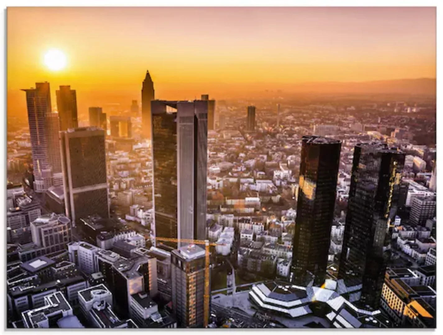 Artland Glasbild »Frankfurt am Main Panorama I«, Deutschland, (1 St.), in v günstig online kaufen
