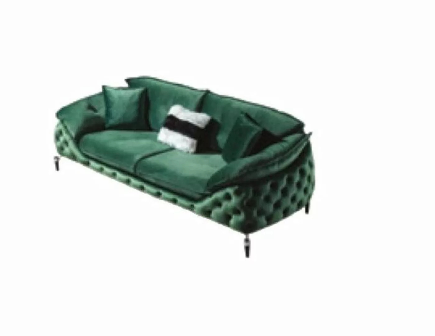 JVmoebel Sofa Designer Braune Chesterfield Couch Stoff Sofa luxus Stoff Sof günstig online kaufen