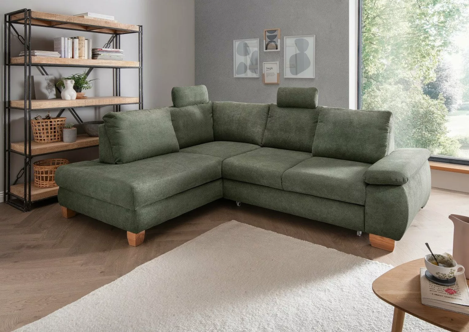 Myhomelando Ecksofa Laminano, mit Schlaffunktion & Bettkasten und Sitztiefe günstig online kaufen