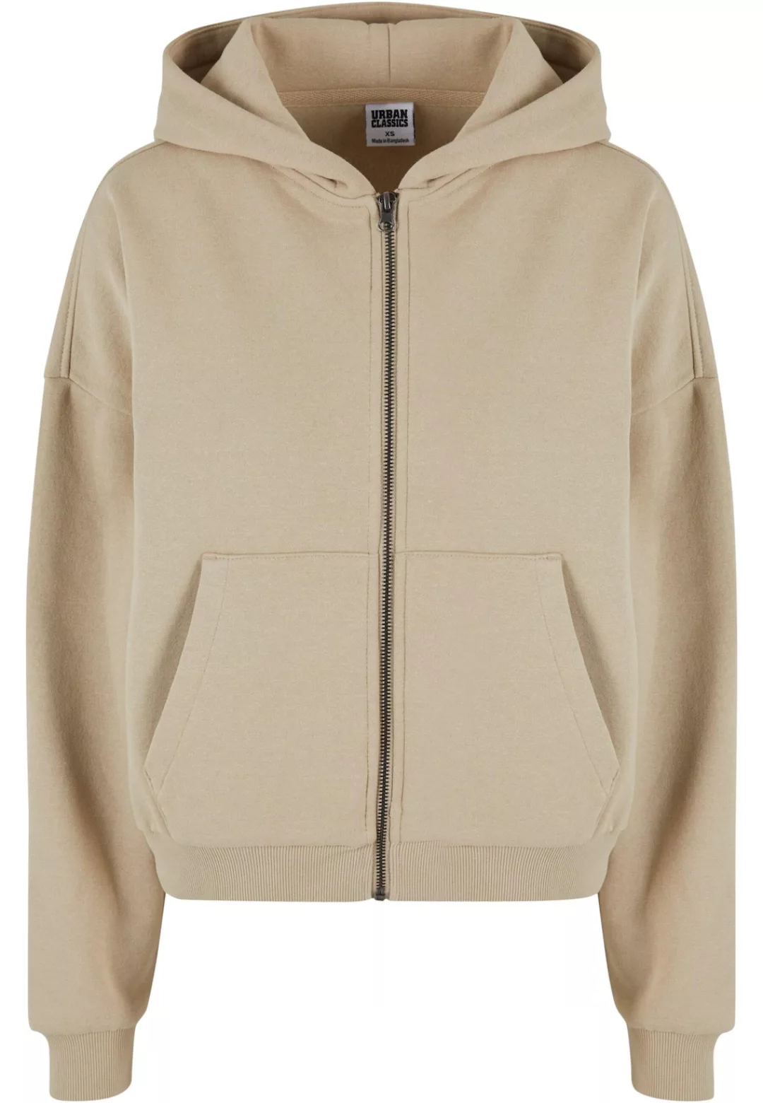 URBAN CLASSICS Sweatjacke "Urban Classics Damen Ladies Boxy Zip Hoody" günstig online kaufen