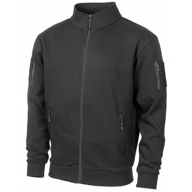 MFH Sweatjacke Sweatjacke, Tactical, schwarz - 4XL Kopfhörerausgang günstig online kaufen