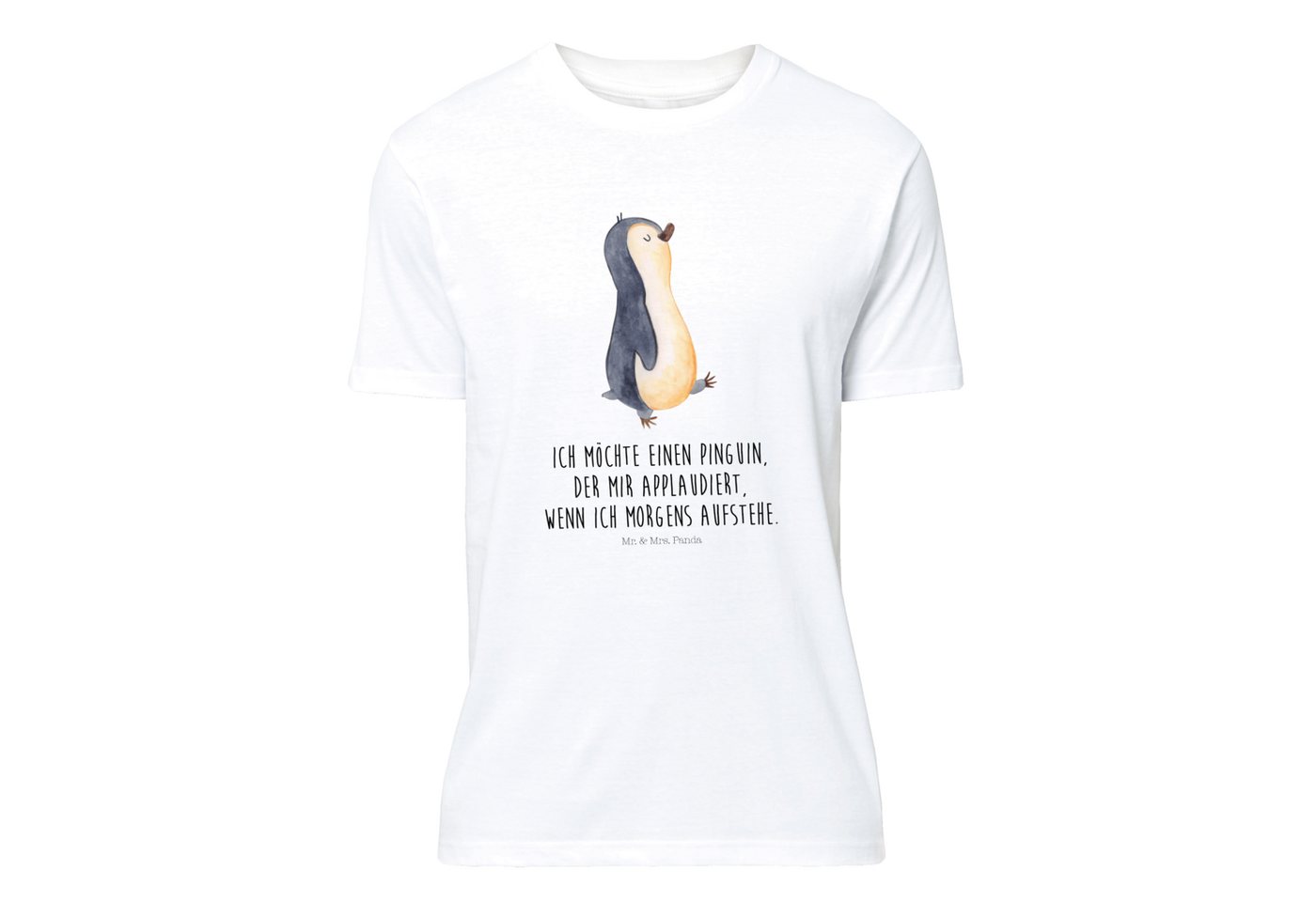 Mr. & Mrs. Panda T-Shirt Pinguin marschierend - Weiß - Geschenk, Bruder, La günstig online kaufen